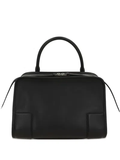 Loewe Medium Amazona Leather Tote Bag In Black