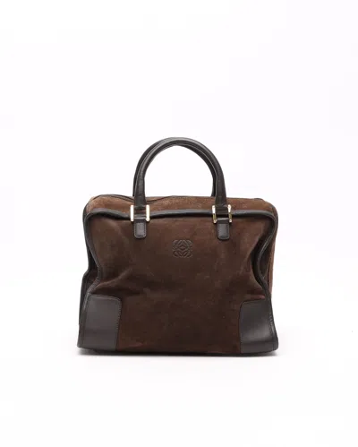 Loewe Amazona Suede Handbag