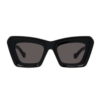 Loewe Anagram In Shiny Black & Smoke