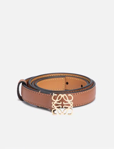 Loewe Anagram 2cm Belt In Brown