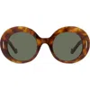 Loewe Anagram 50mm Oval Sunglasses In Brown