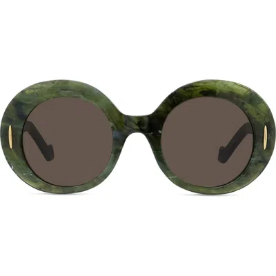 Loewe Anagram 50mm Oval Sunglasses In Multi