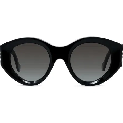 Loewe Anagram 50mm Round Sunglasses In Pattern