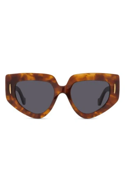 Loewe Anagram 51mm Geometric Sunglasses In Multi