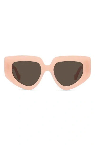 Loewe Anagram 51mm Geometric Sunglasses In Multi