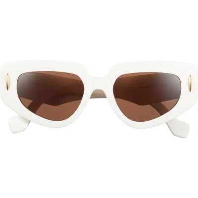 Loewe Anagram 51mm Geometric Sunglasses In Multi