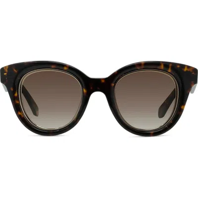 Loewe Anagram 51mm Gradient Butterfly Sunglasses In Brown