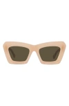 Loewe Anagram 52mm Cat Eye Sunglasses In Brown