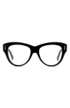 Loewe Anagram 52mm Round Optical Glasses In Brown