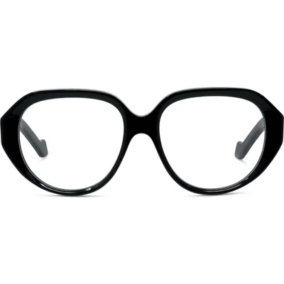 Loewe Anagram 54mm Geometric Optical Glasses In Black