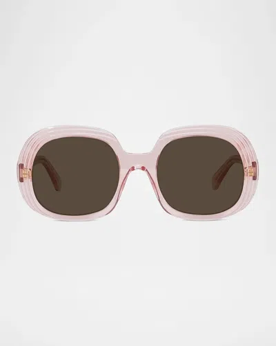 Loewe Anagram 54mm Round Sunglasses In Multi