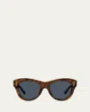 Loewe Anagram Acetate Butterfly Sunglasses In Multi