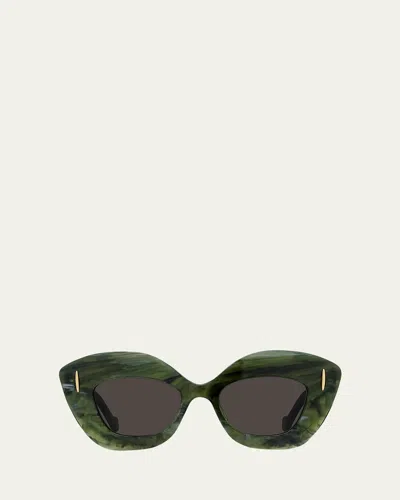 LOEWE ANAGRAM ACETATE BUTTERFLY SUNGLASSES