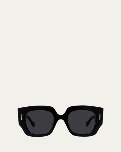 LOEWE ANAGRAM ACETATE SQUARE SUNGLASSES