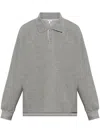 Loewe Grey Cotton Blend Oversize Polo Shirt In Grey