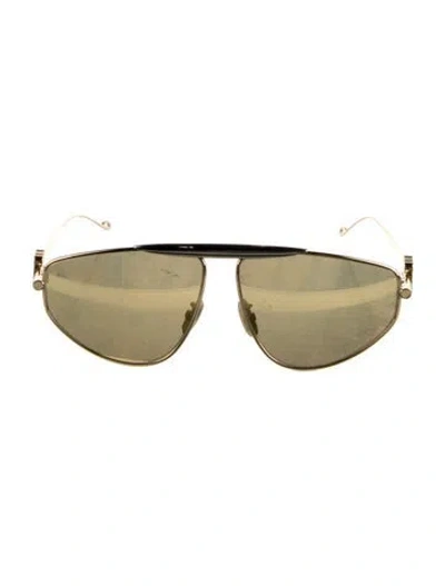 Pre-owned Loewe Anagram Aviator Sunglasses In Multi