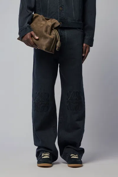 Loewe Anagram Baggy Jeans In Black