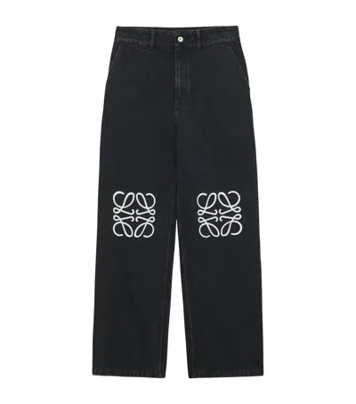 LOEWE ANAGRAM BAGGY JEANS