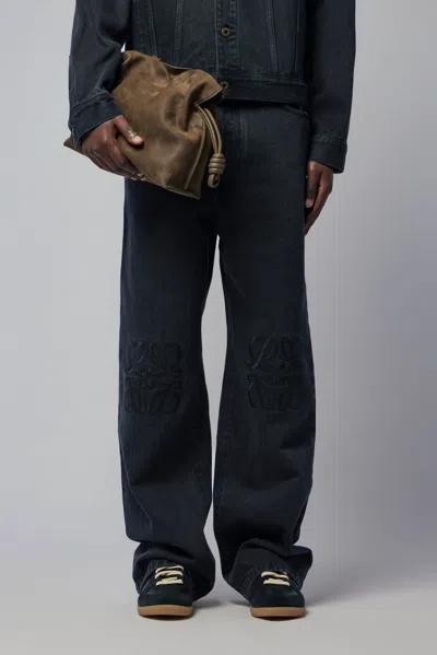 Loewe Anagram Baggy Jeans In Black