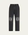 Loewe Anagram Baggy Jeans In Black
