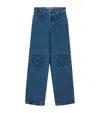 Loewe Anagram Baggy Jeans In Black