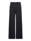 Loewe Anagram Baggy Jeans In Denim In Black