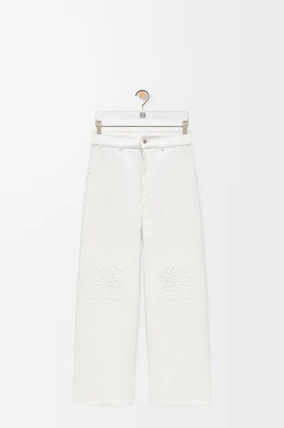 Loewe High-rise Wide-leg Jeans In White