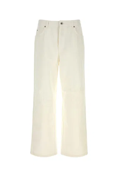 Loewe Anagram Baggy Jeans In Neutral