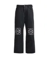Loewe Anagram Baggy Jeans In Black
