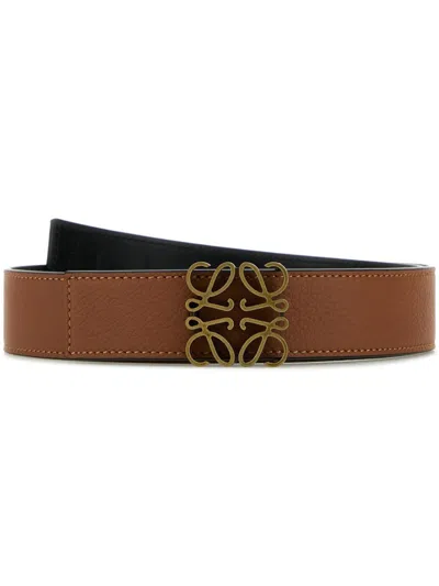 Loewe Anagram Belt In Brown