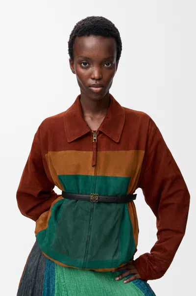 Loewe Anagram Belt In Pebble Grain Leather Skin Size:90 For Woman In Multi