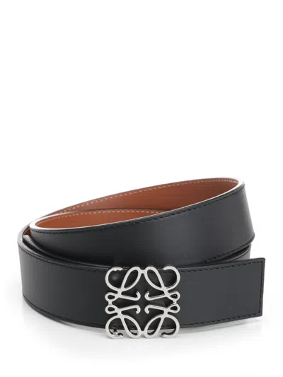 Loewe Anagram Belts Black
