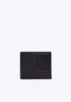 Loewe Anagram Bi-fold Leather Wallet In Black