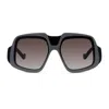 Loewe Anagram 61mm Gradient Geometric Sunglasses In Black