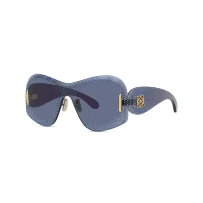 LOEWE LOEWE ANAGRAM BLUE SHIELD LADIES SUNGLASSES LW4167US 90V 144