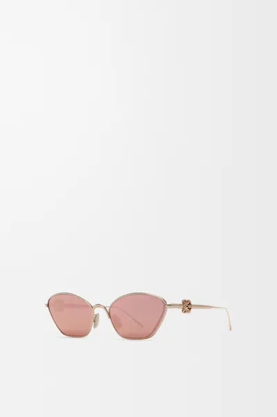 Loewe Anagram Bombé Hexagon Sunglasses For Woman In Pink