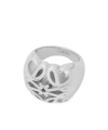 Loewe Anagram Bombe Signet Ring In Silver
