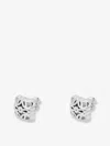 Loewe Anagram Bombé Stud Earrings In Silver