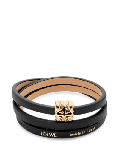 Loewe Anagram Bombé Twist Bracelet In Red