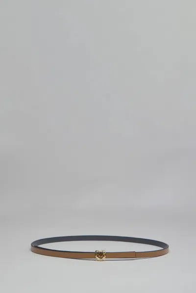 Loewe Anagram Bombee 1cm Belt | E82111bx04 | Mocha/slate