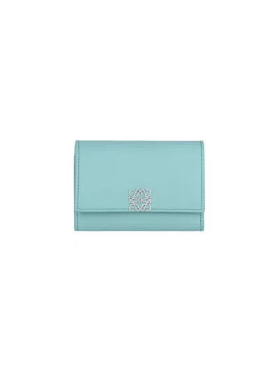 Loewe "anagram" Book Wallet In Light Blue