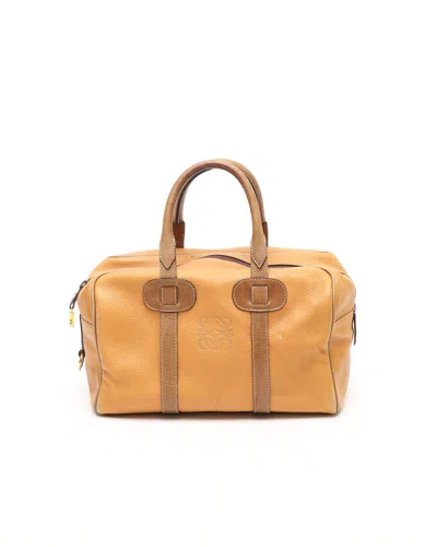 Loewe Anagram Boston Bag In Yellow
