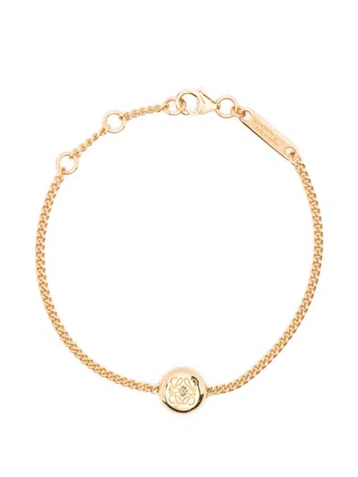 Loewe Anagram Pebble Gold-plated Silver Bracelet