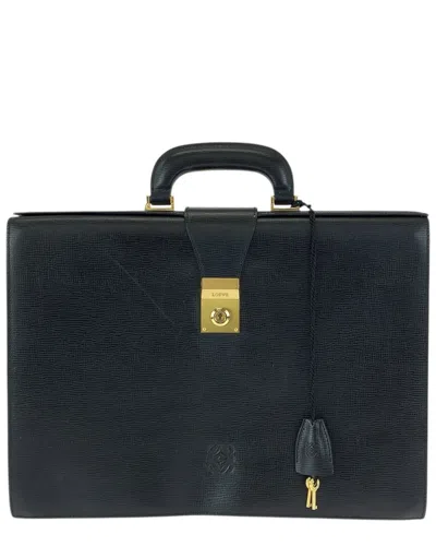 Pre-owned Loewe Anagram Briefcase (authentic Pre-loved)