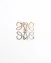 Loewe Anagram Brooch In Gold