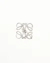 Loewe Anagram Brooch In Silver-tone Metal
