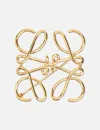 Loewe Anagram Brooch In Gold