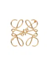 Loewe Anagram Brooch In Gold Metal Women In Gold