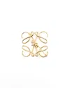 Loewe Anagram Brooch In Gold
