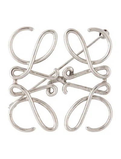 Pre-owned Loewe Anagram Brooch In Multicolor